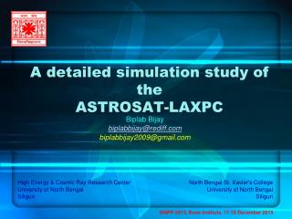 A detailed simulation study of the ASTROSAT-LAXPC