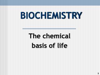 BIOCHEMISTRY