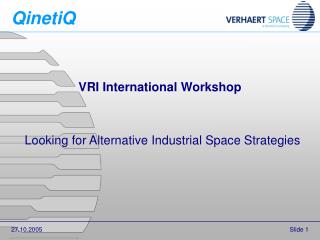 VRI International Workshop