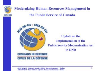 Modernizing Human Resources Management in the Public Service of Canada