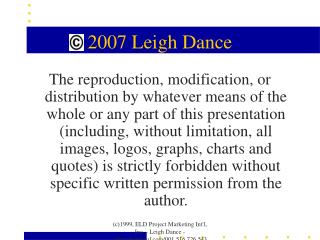 2007 Leigh Dance