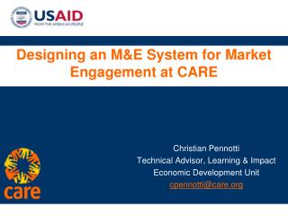 Designing an M&amp;E System for Market Engagement at CARE
