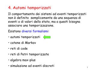 4. Automi temporizzati