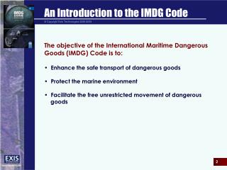 An Introduction to the IMDG Code