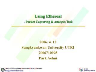 Using Ethereal - Packet Capturing &amp; Analysis Tool