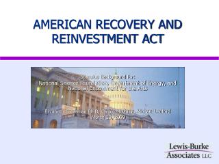 AMERICAN RECOVERY AND REINVESTMENT ACT