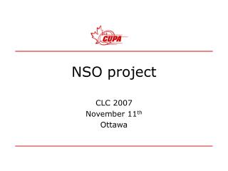 NSO project