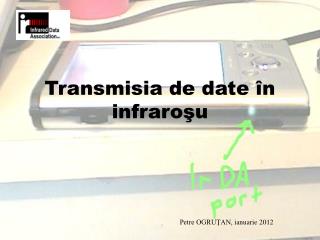 Transmisia de date în infraroşu