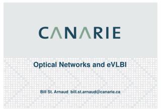 Optical Networks and eVLBI