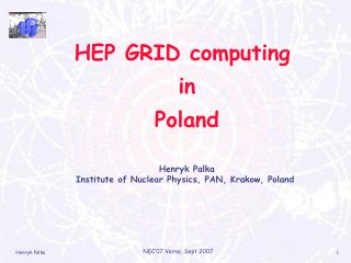 HEP GRID computing in Poland