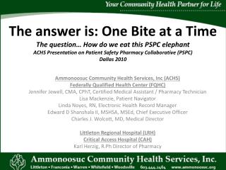 Ammonoosuc Community Health Services, Inc (ACHS) Federally Qualified Health Center (FQHC)