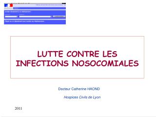 LUTTE CONTRE LES INFECTIONS NOSOCOMIALES