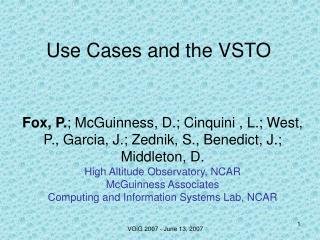 Use Cases and the VSTO