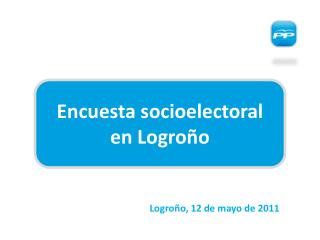 Encuesta socioelectoral en Logroño