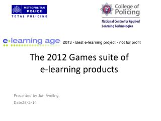 The 2012 Games suite of e-learning products