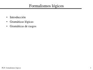 Formalismos lógicos