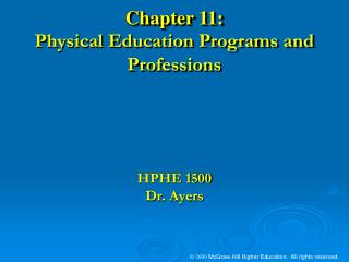 HPHE 1500 Dr. Ayers