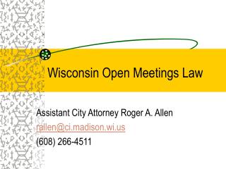 Wisconsin Open Meetings Law