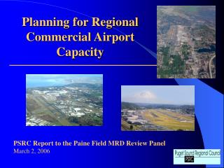 Planning for Regional Commercial Airport Capacity