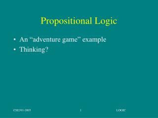 Propositional Logic