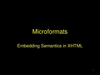 Microformats