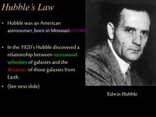 Hubble’s Law