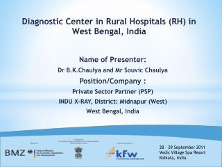 Name of Presenter: Dr B.K.Chaulya and Mr Souvic Chaulya Position/Company :