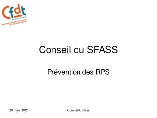 Conseil du SFASS