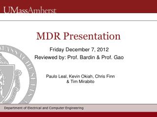 M DR Presentation