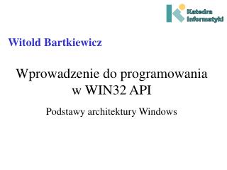 Wprowadzenie do programowania w WIN32 API