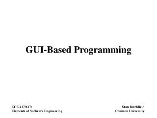 GUI-Based Programming