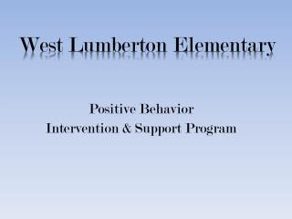 Positive Behavior Intervention &amp; Support Program