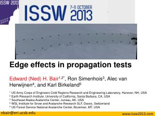 Edge effects in propagation tests