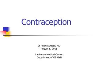 Contraception