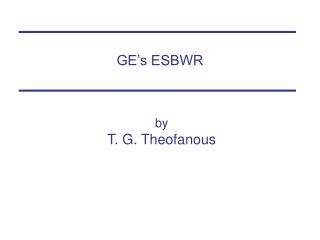 GE’s ESBWR