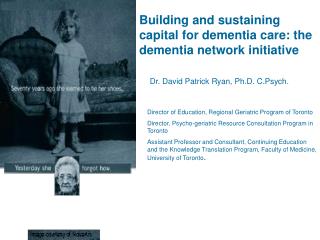 Building and sustaining capital for dementia care: the dementia network initiative