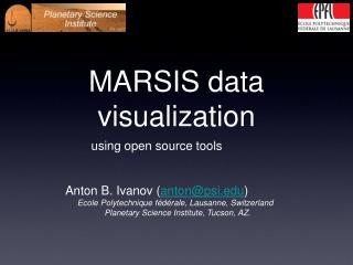 MARSIS data visualization