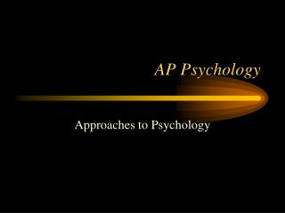 AP Psychology