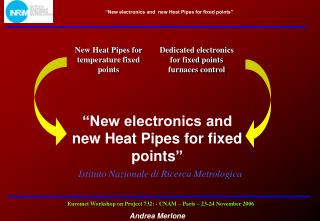 Dedicated electronics for fixed points furnaces control