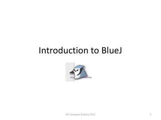 Introduction to BlueJ