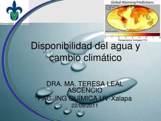 Disponibilidad del agua y cambio climático