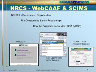 NRCS - WebCAAF &amp; SCIMS