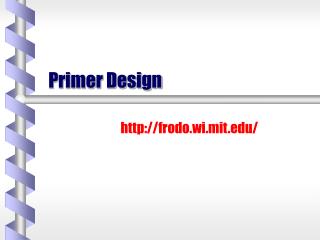 Primer Design