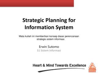 Strategic Planning for Information System