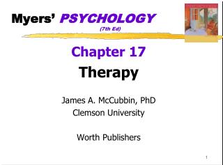 Myers’ PSYCHOLOGY 				(7th Ed)