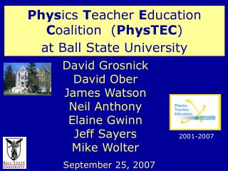 David Grosnick David Ober James Watson Neil Anthony Elaine Gwinn Jeff Sayers Mike Wolter