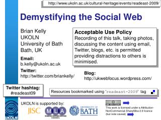 Demystifying the Social Web