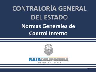 Normas Generales de Control Interno