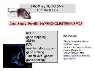 FROM GENE TO DNA TECHNOLOGY