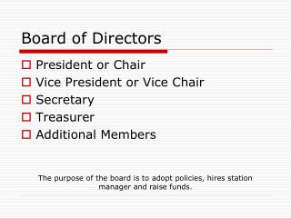 Board of Directors